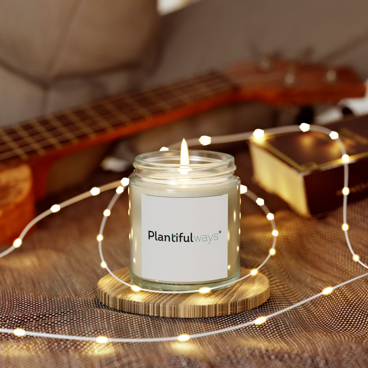 Scented Coconut Apricot Candles (4oz, 9oz)