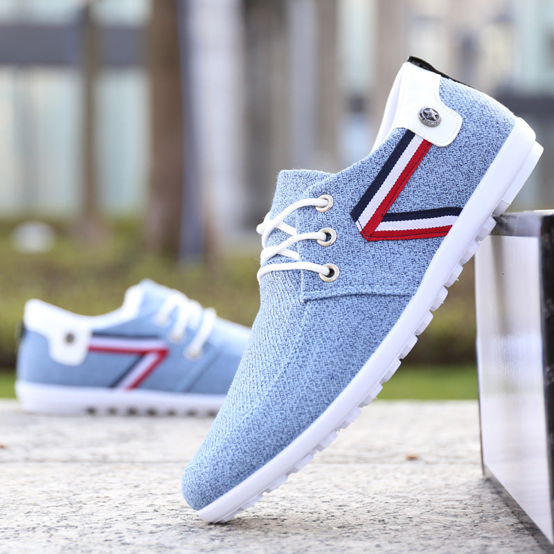 Men'S Soft-Soled Canvas Shoes, Sports And Leisure Peas Shoes