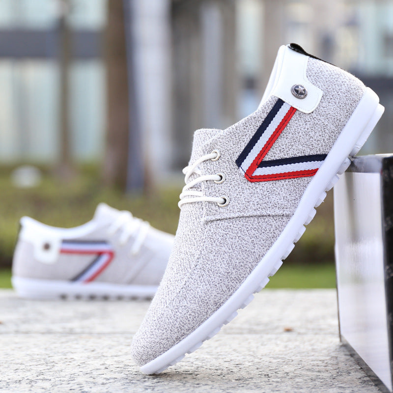 Men'S Soft-Soled Canvas Shoes, Sports And Leisure Peas Shoes