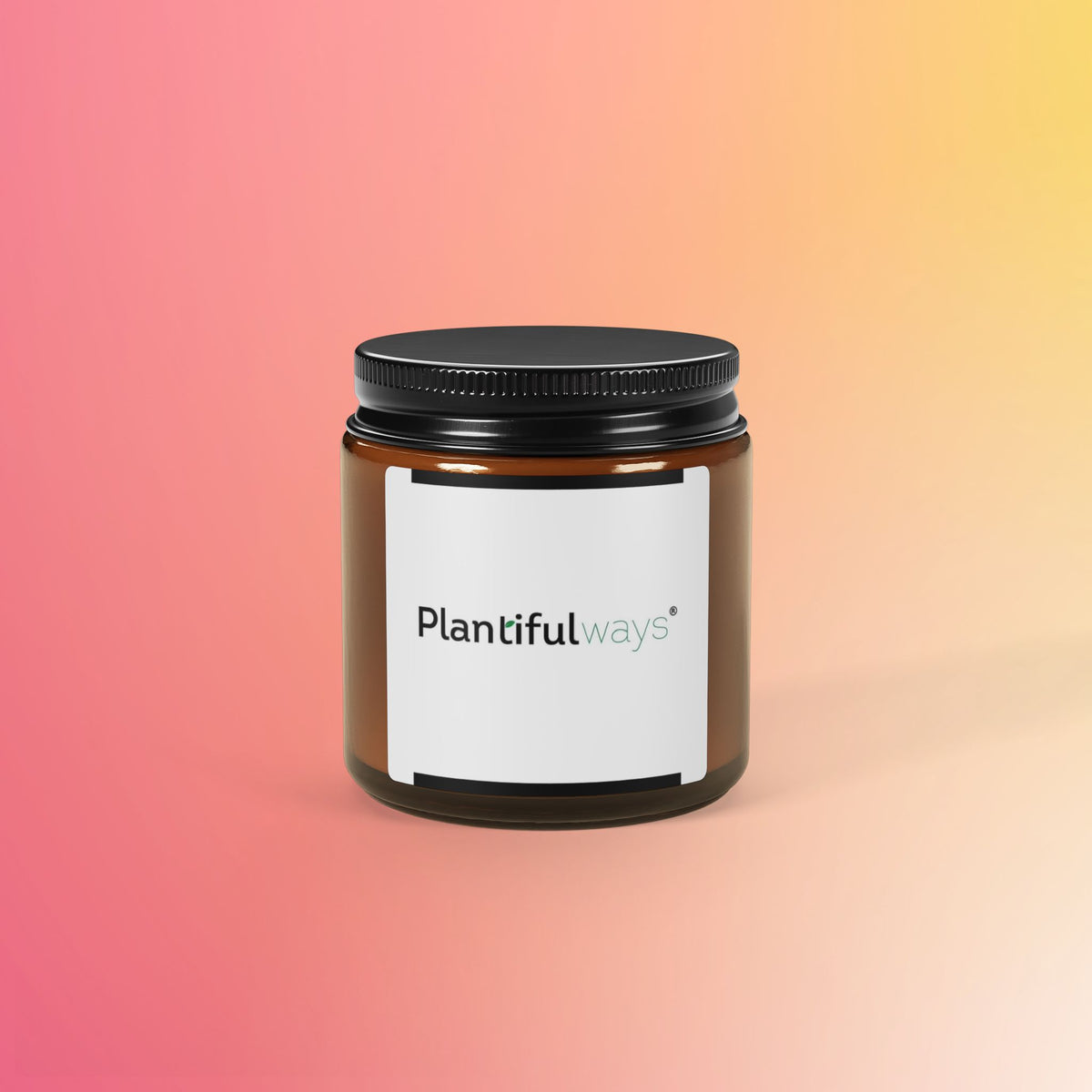 Scented Soy Candle (Multi-Size, Amber Jar)