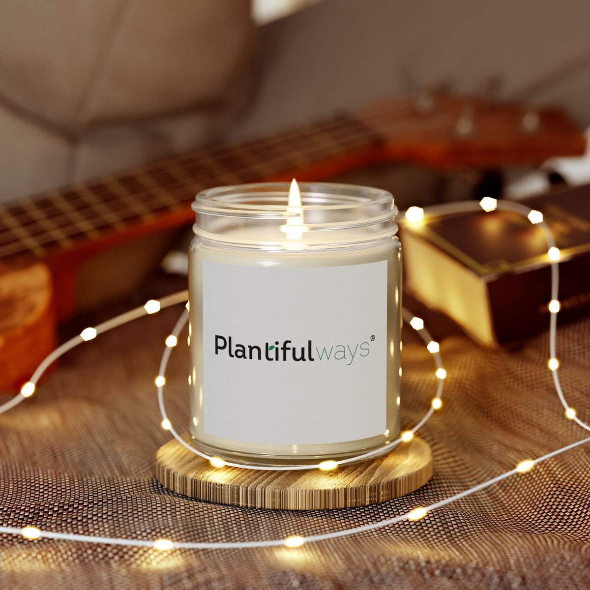 Scented Coconut Apricot Candles (4oz, 9oz)