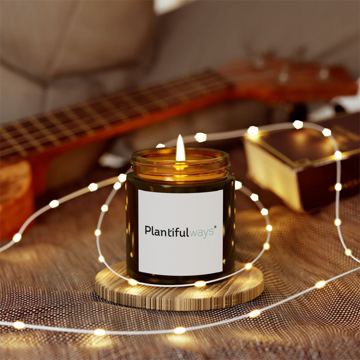 Scented Coconut Apricot Candles (4oz, 9oz)