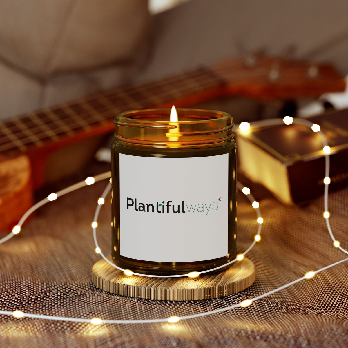 Scented Coconut Apricot Candles (4oz, 9oz)