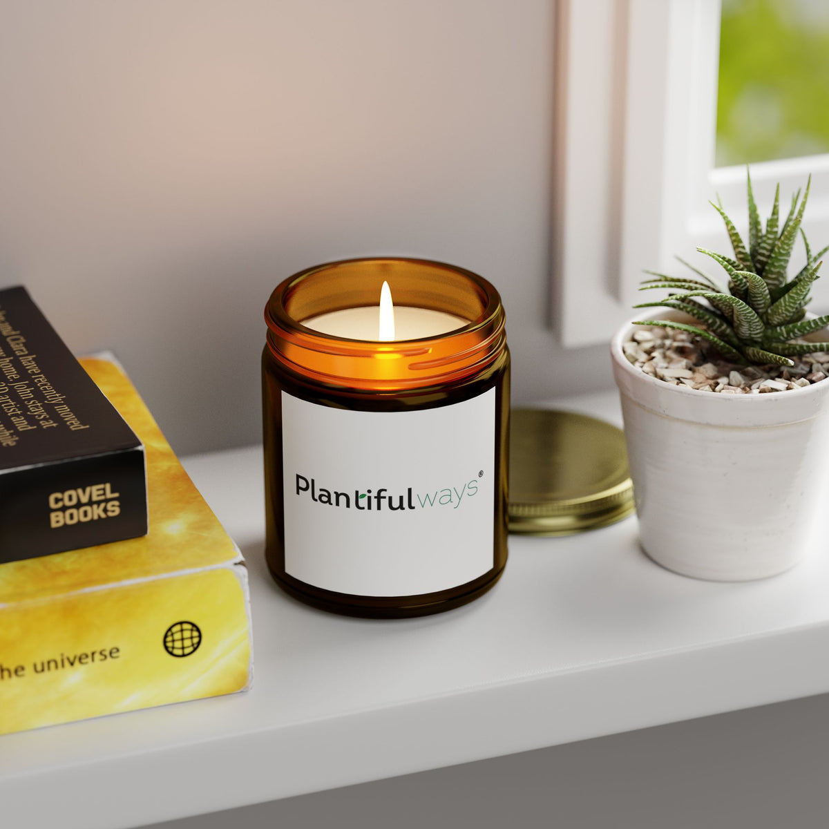 Scented Coconut Apricot Candles (4oz, 9oz)