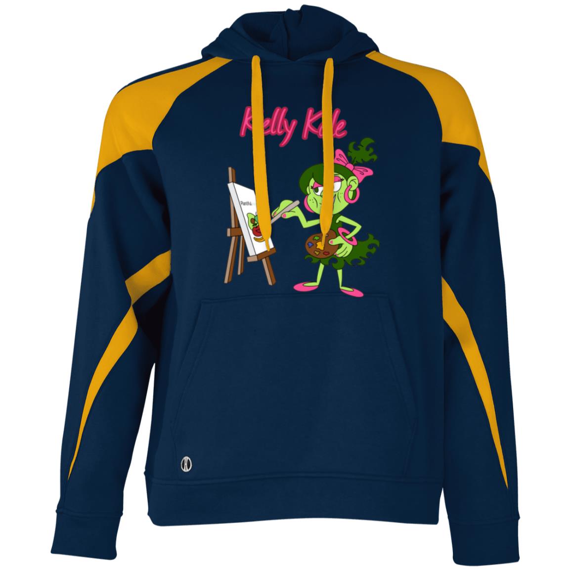 229546 Athletic Colorblock Fleece Hoodie