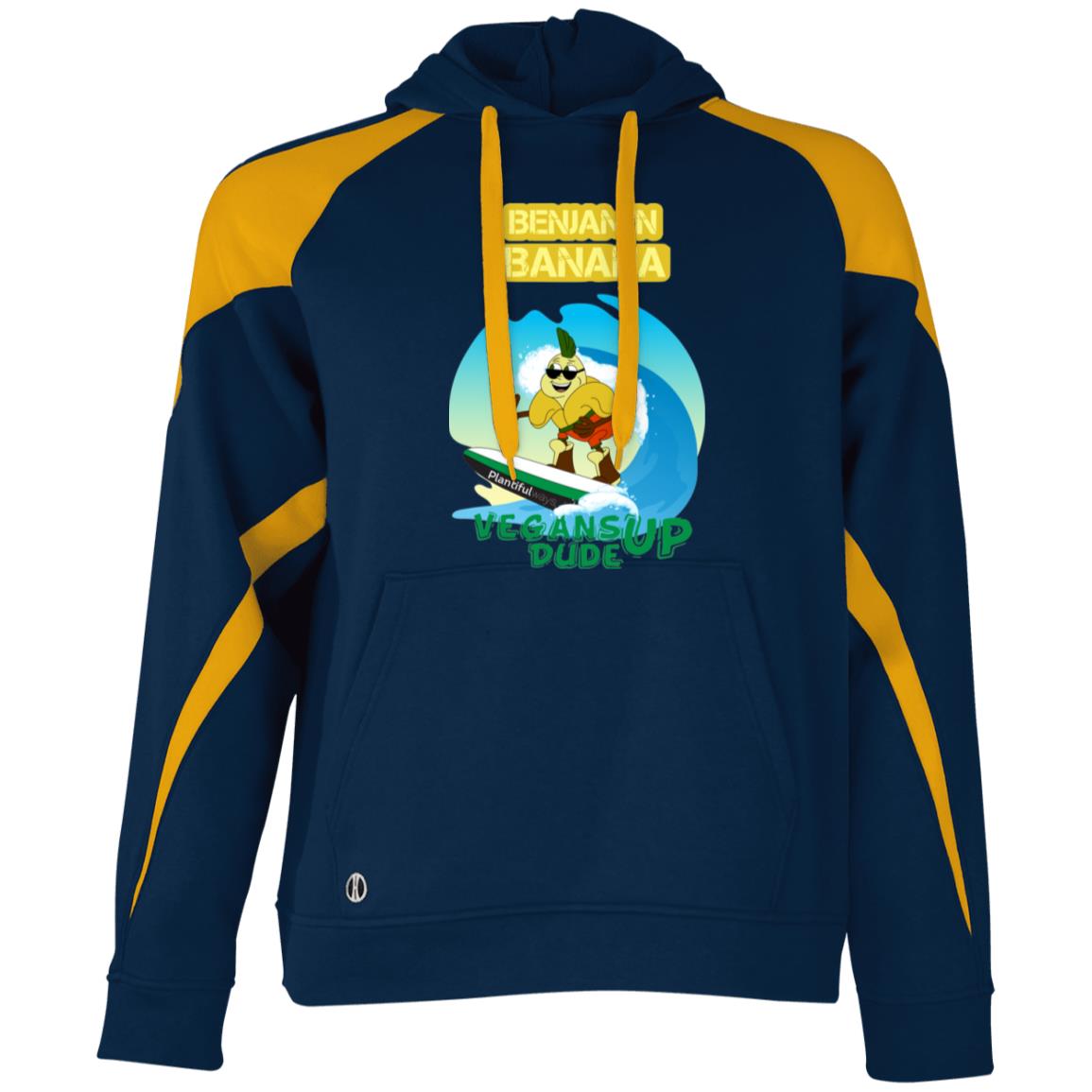 229546 Athletic Colorblock Fleece Hoodie