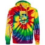 CD877 Unisex Tie-Dyed Pullover Hoodie