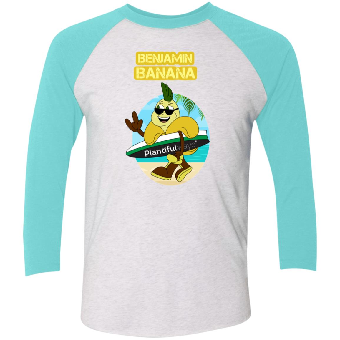 NL6051 Tri-Blend 3/4 Sleeve Raglan T-Shirt