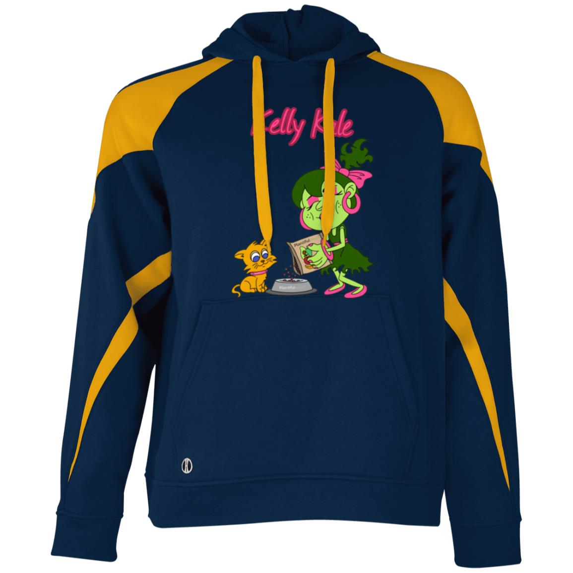 229546 Athletic Colorblock Fleece Hoodie