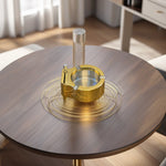 Gold 2-in-1 Ashtray & Lighter